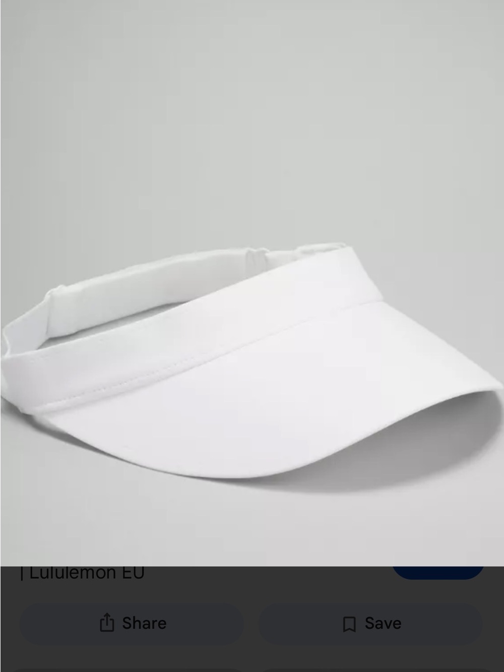Lululemon Fast Paced Run Visor white. NWT